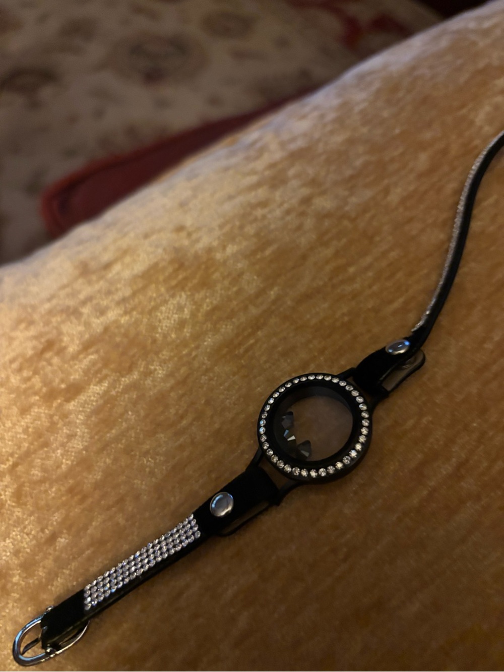 Origami Owl Black Crystal Locket wrap Bracelet